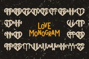 Love Monogram Font