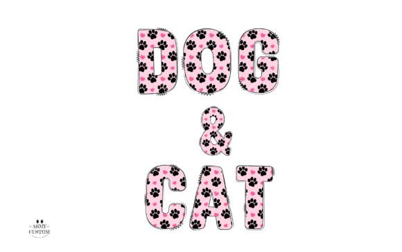 Love Valentine's Dog Paw Font - Image 5