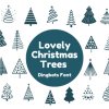 Lovely Christmas Trees Font