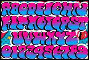 Alternative view of Lovely Graffiti Font