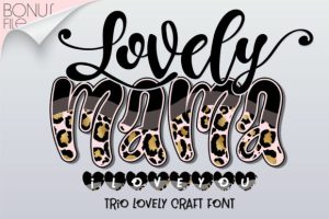 Lovely Mama I Love You Font Font