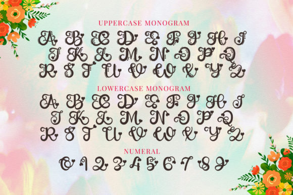 Lovey Monogram Font Font - Image 6