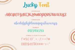 Alternative view of Lucky Font