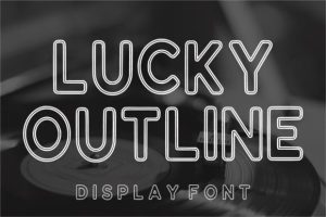 Lucky Outline Font