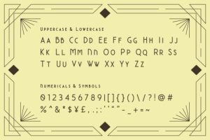 Alternative view of Milonia Font