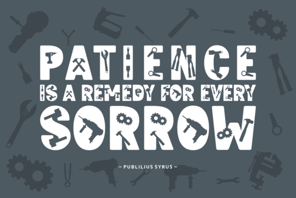 Machine Tools Font - Image 4