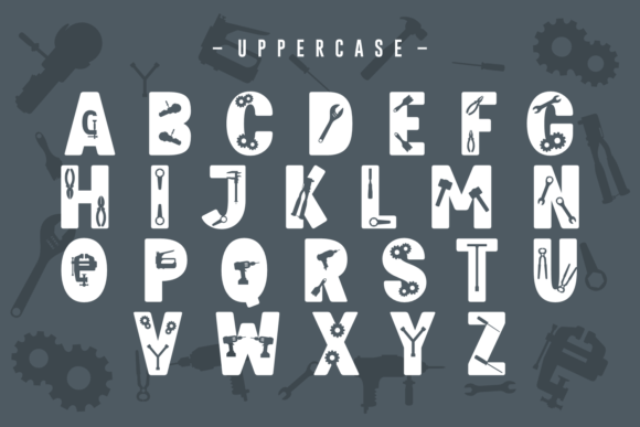 Machine Tools Font - Image 5