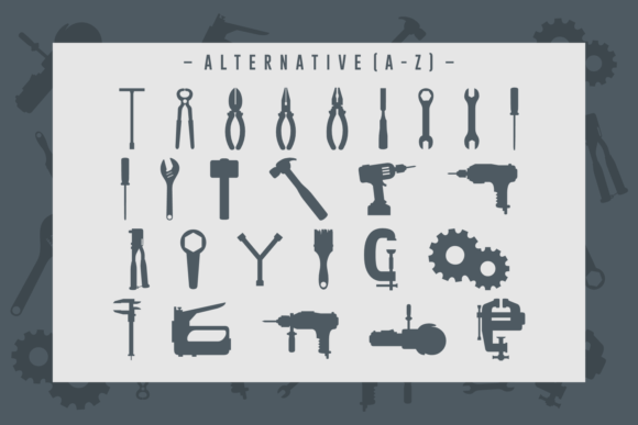 Machine Tools Font - Image 7
