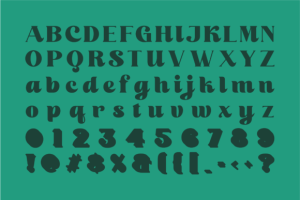 Alternative view of Magic Hanoe Font
