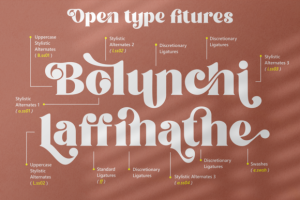 Alternative view of Magic Romance Font
