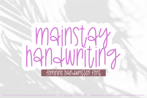 Mainstay Handwriting Font