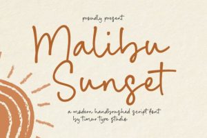 Malibu Sunset Font