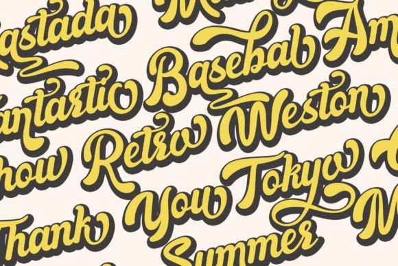 Mastada Retro Font - Image 5