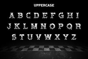 Alternative view of Master Racing Font