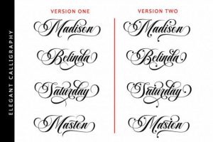 Alternative view of Masterday Font