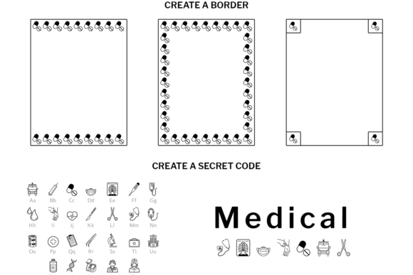 Medical Doodle Font - Image 6