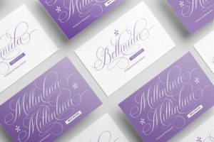 Alternative view of Melintina Calligraphy Font