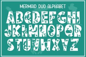 Alternative view of Mermaid Duo Font