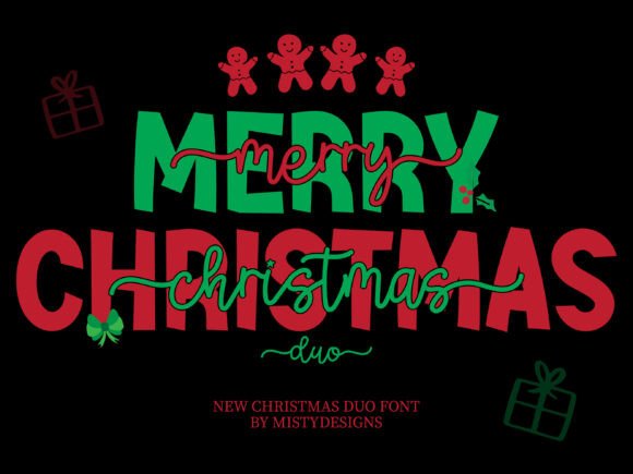 Merry Christmas Duo Font - Image 3