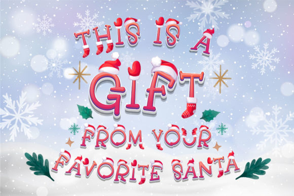 Merry Christmas Font - Image 3