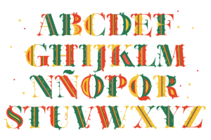 Alternative view of Merry Christmas Font