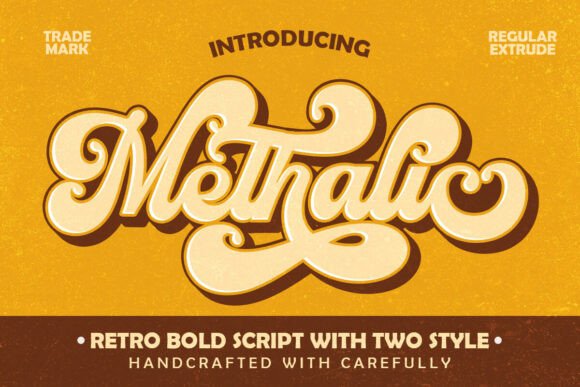 Methalic Font