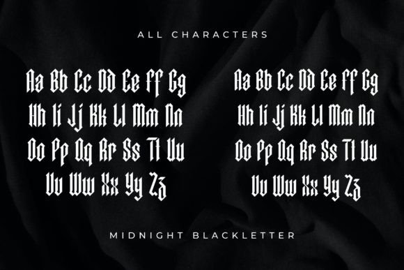 Midnight Blackletter Font - Image 4