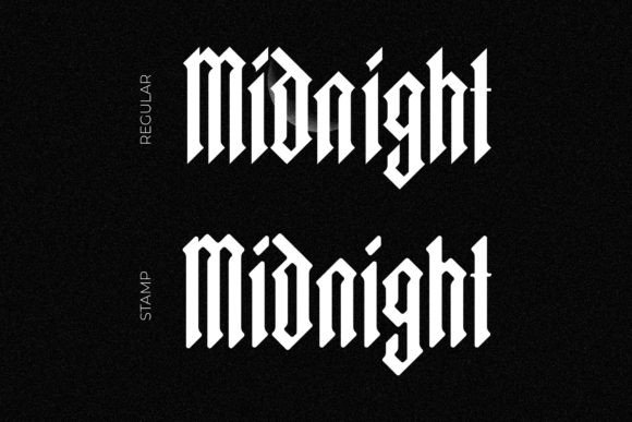Midnight Blackletter Font - Image 5