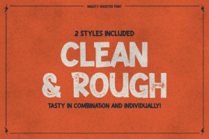 Alternative view of Mighty Rooster Font