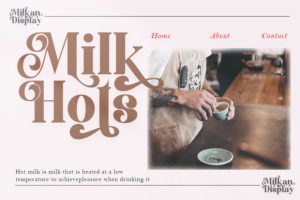 Alternative view of Milkan Display Font