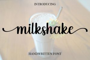 Milkshake Font