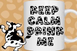 Alternative view of Milky Cow Font