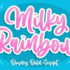 Milky Rainbow Font