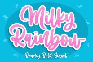 Milky Rainbow Font