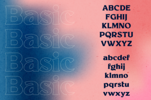 Alternative view of Millik Font