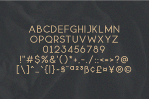 Alternative view of Minimalist Absolute Font