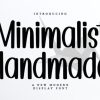 Minimalist Handmade Font