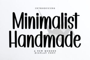 Minimalist Handmade Font
