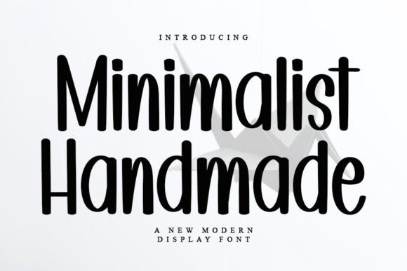 Minimalist Handmade Font