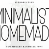 Minimalist Homemade Font
