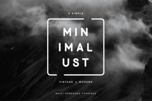 Alternative view of Minimalust Font