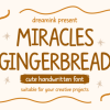 Miracles Gingerbread Font