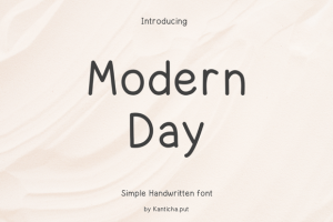 Modern Day Font