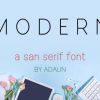 Modern Font