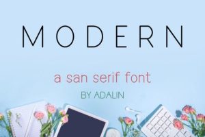 Modern Font