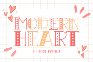 Modern Heart Font