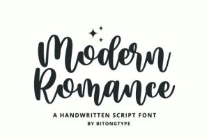 Modern Romance Font