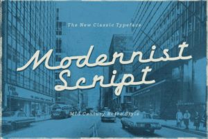 Modernist Script Font
