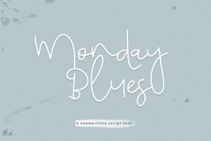 Monday Blues Font