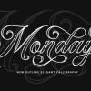 Monday Outline Font